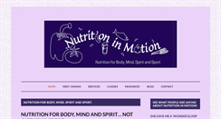 Desktop Screenshot of nutrition-in-motion.net